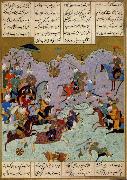 Ali She Nawat Alexander defeats Darius,an allegory of Shah Tahmasp-s defeat of the Uzbeks in 1526 Spain oil painting artist